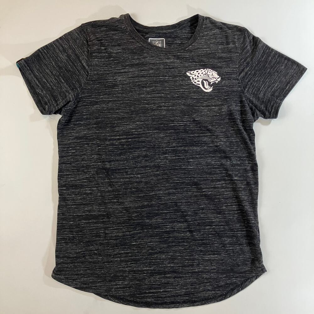 Jacksonville Jaguars NFL Team Apparel Women's L Black Heather Logo T-Shirt